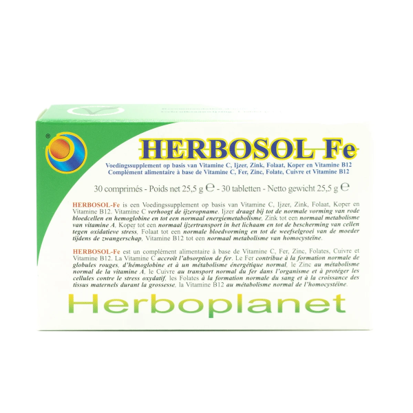 HERBOSOL FE (HIERRO  30 MG) 30 COMP HERBOPLANET
