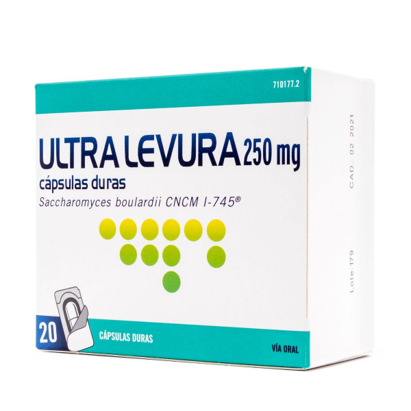 ULTRA LEVURA 250 MG 20 CAPS