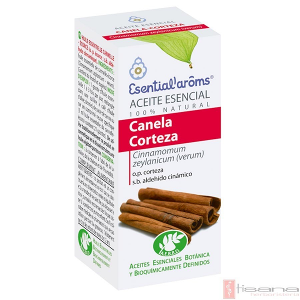 ACEITE ESENCIAL DE CANELA CORTEZA 5 ML (CINNAMOMUM ZEYLANICUM) ESENTIAL AROMS INTERSA