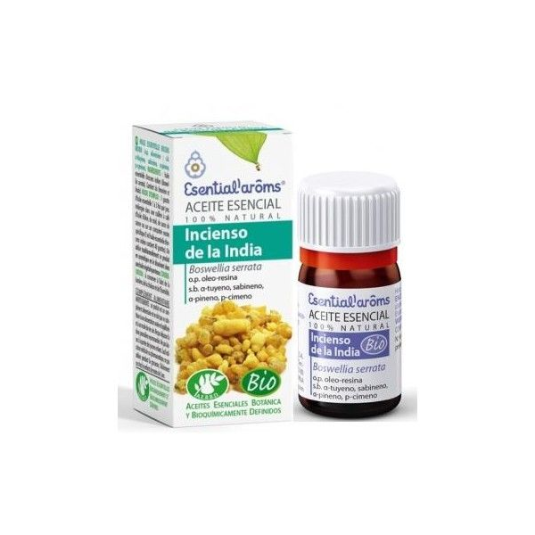 ACEITE ESENCIAL DE INCIENSO DE LA INDIA 5 ML BIO (BOSWELLIA SERRATA OP GOMORESINA) ESENTIAL AROMS INTERSA