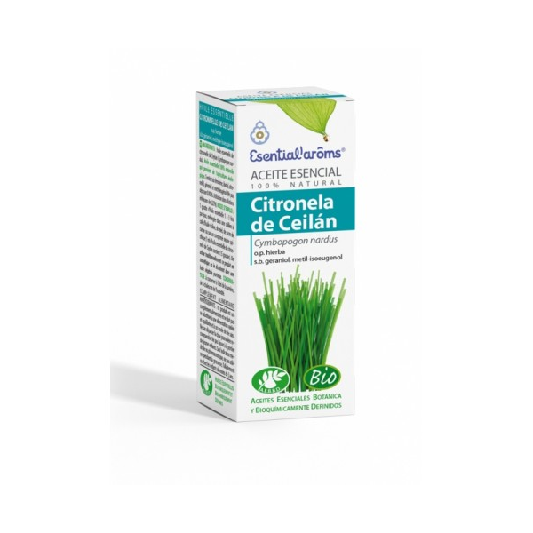 ACEITE ESENCIAL DE CITRONELA CEILAN 10 ML BIO (CYMBOPOGON NARDUS OP HIERBA) ESENTIAL AROMS INTERSA