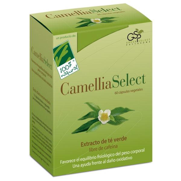 CAMELLIASELECT (TE VERDE SIN CAFEINA) 60 CAP CIEN POR CIEN NATURAL