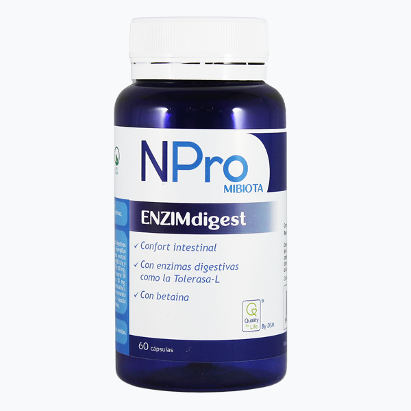 NPRO ENZIMDIGEST 60 CAP NATURAL PROBIOTICS