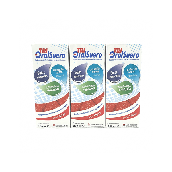 TRI-ORALSUERO SABOR FRESA 3X200 ML CASEN