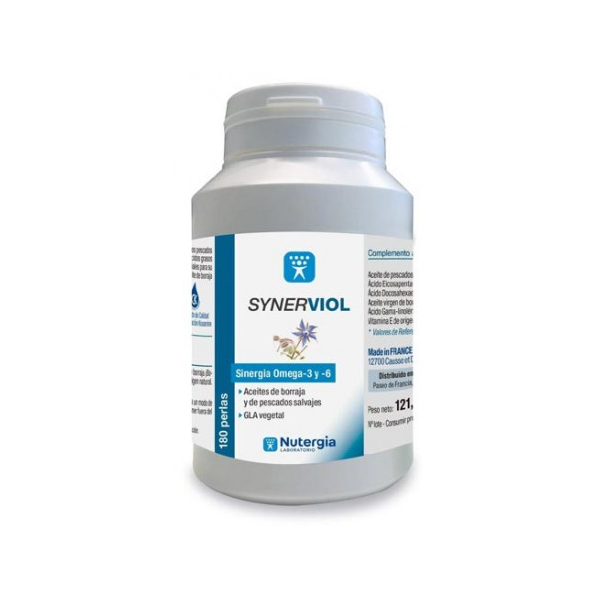 SYNERVIOL (OMEGA 3 + OMEGA 6) 180 PERLAS NUTERGIA