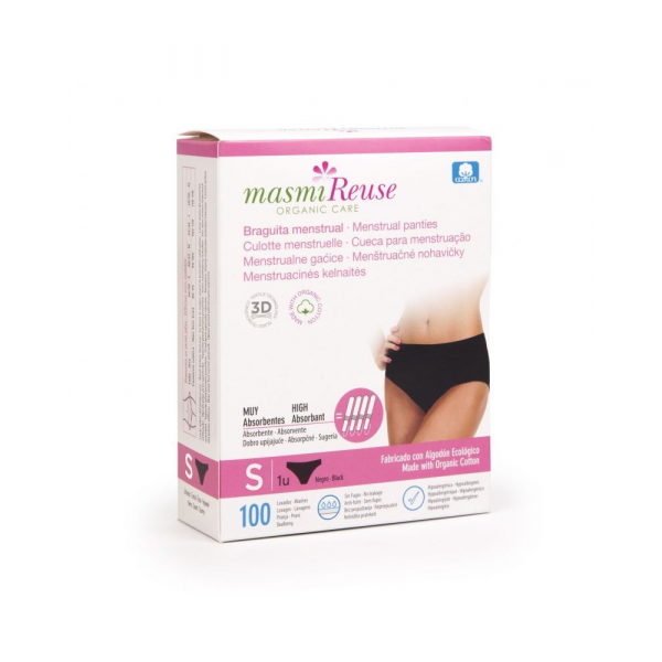 BRAGUITA MENSTRUAL TALLA S (36-38) MASMI NATURAL COTTON