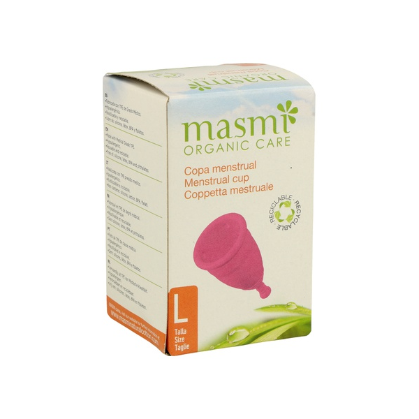 COPA MENSTRUAL TALLA L MASMI NATURAL COTTON