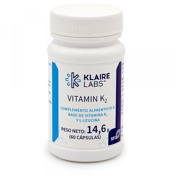 VITAMINA K2 50 MCG 60 CAP KLAIRE VALENTIA BIOLOGICS