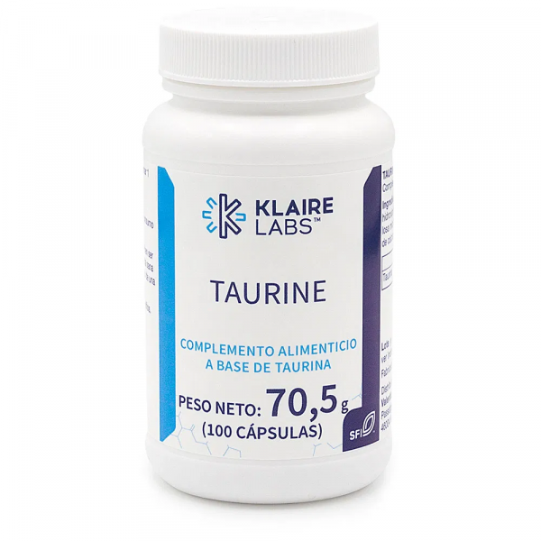 TAURINA 500 MG 100 CAP KLAIRE LABS VALENTIA BIOLOGICS