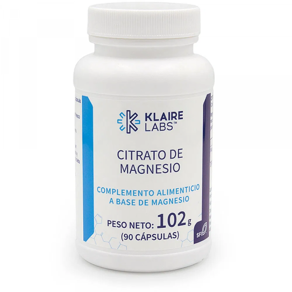 MAGNESIO CITRATO 150 MG 90 CAP KLAIRE VALENTIA BIOLOGICS