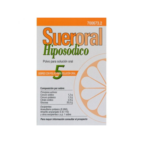 SUERORAL CASEN HIPOSODICO POLVO SOLUCION ORAL 5 SOBRES