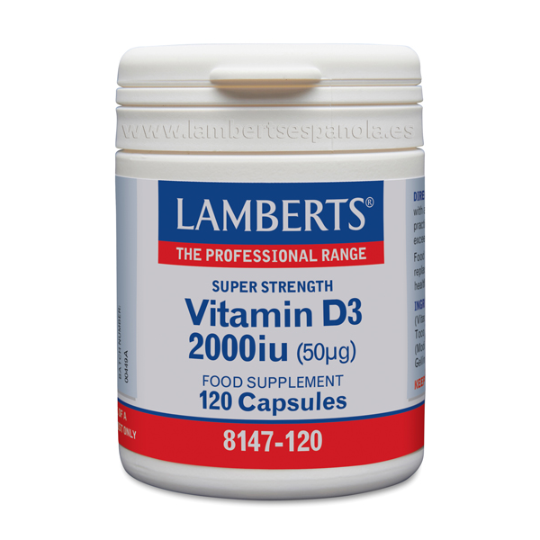 VITAMINA D3 2000 UI 120 CAPS LAMBERTS