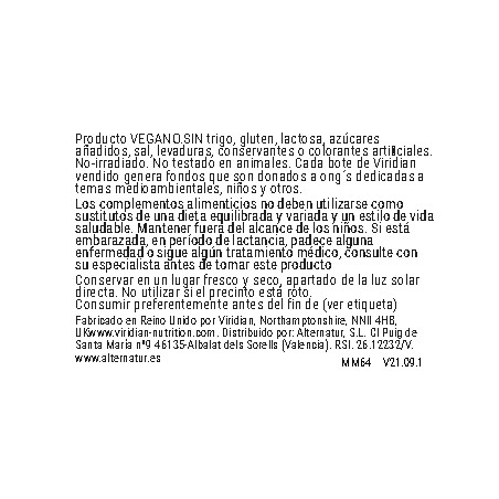 Comprar online MULTI MUJER 60 VEG CAPS VIRIDIAN - Farmacia Coliseum