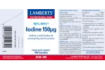 Comprar online IODINE 150 MCG 180 COMP LAMBERTS - Farmacia Coliseum